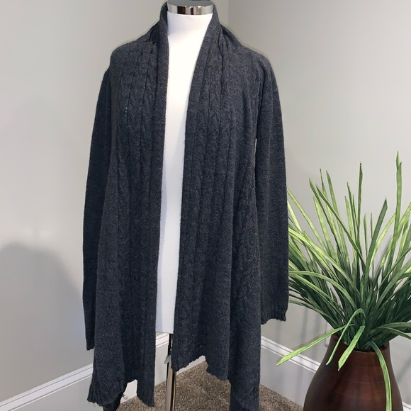 BCBGMaxAzria Open Shawl Cable Cardigan - Picture 1 of 4